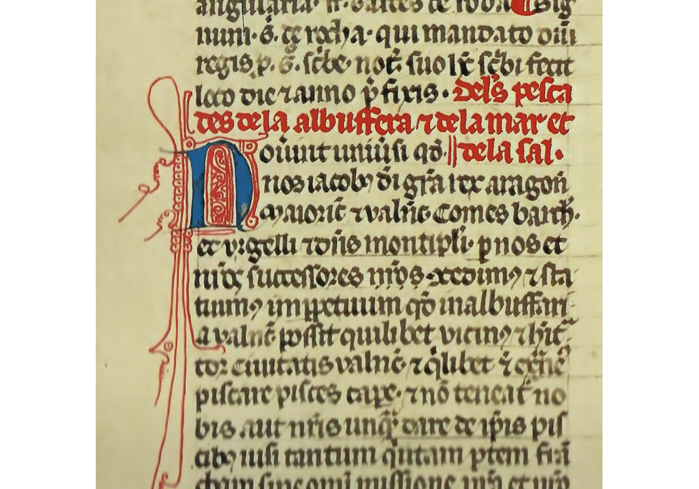 Prilegis-Valencia-Jaime I Aragón-Manuscript-Illuminated codex-facsimile book-Vicent García Editores-8 Fishermen & Valencian Lake Albufera.